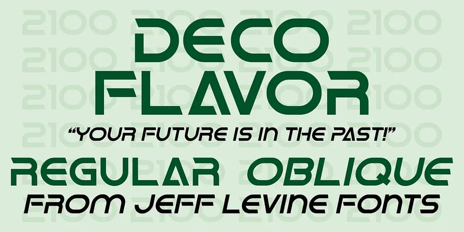 DECO FLAVOR JNL by Jeff Levine Fonts — Decorative Font