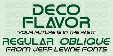 DECO FLAVOR JNL by Jeff Levine Fonts — Decorative Font — thumbnail 1