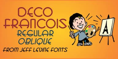 DECO FRANCOIS JNL by Jeff Levine Fonts — Decorative Font — thumbnail 1