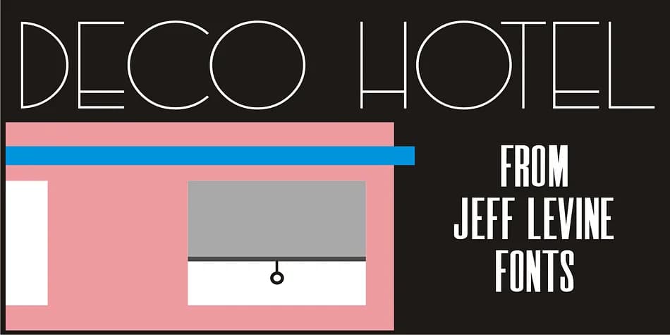 DECO HOTEL JNL by Jeff Levine Fonts — Decorative Font