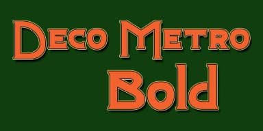 Deco Metro by Greater Albion Typefounders — Decorative Font — thumbnail 4