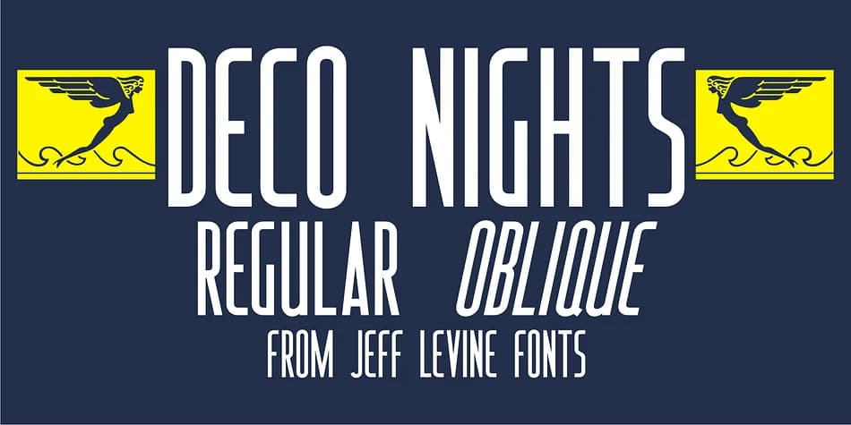 DECO NIGHTS JNL by Jeff Levine Fonts — Decorative Font