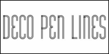 DECO PEN LINES JNL by Jeff Levine Fonts — Decorative Font — thumbnail 2