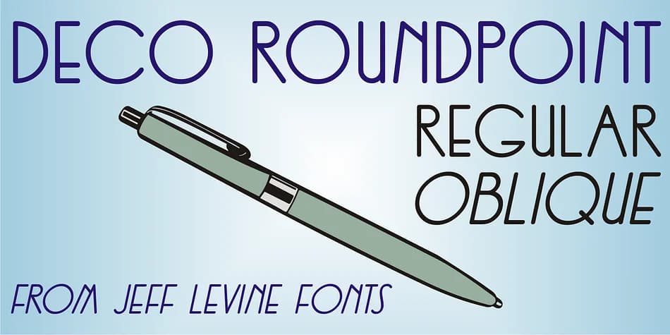 DECO ROUNDPOINT JNL by Jeff Levine Fonts — Decorative Font