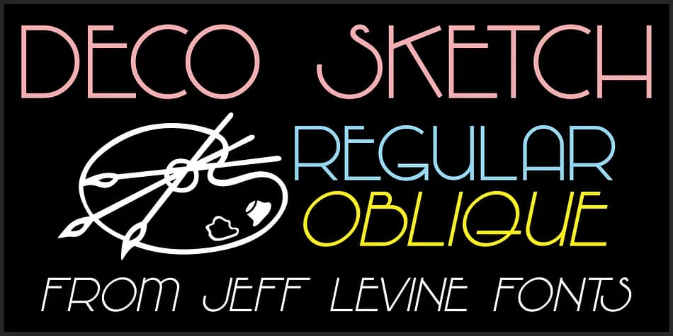 DECO SKETCH JNL by Jeff Levine Fonts — Decorative Font