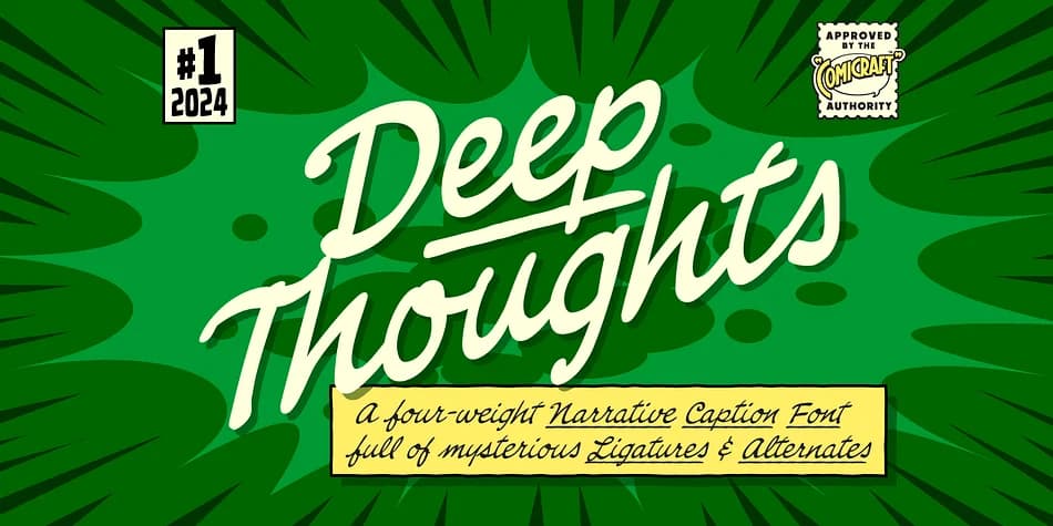 Deep Thoughts by Comicraft — Script Handwritten Font