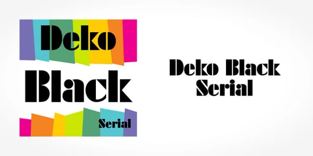 Deko Black Serial by SoftMaker — Decorative Font