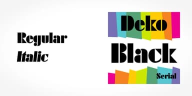 Deko Black Serial by SoftMaker — Decorative Font — thumbnail 2