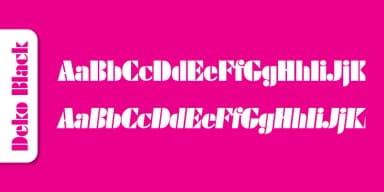 Deko Black Serial by SoftMaker — Decorative Font — thumbnail 3