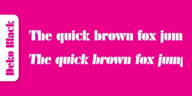 Deko Black Serial by SoftMaker — Decorative Font — thumbnail 5