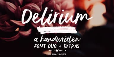 Delirium by Ana's Fonts — Display Font — thumbnail 1