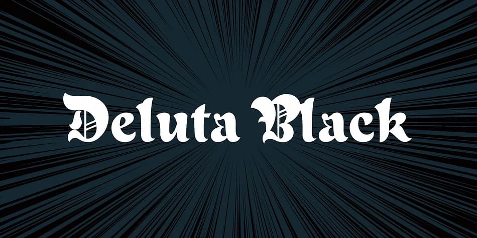 Deluta Black by Dharma Type — Blackletter Font