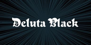 Deluta Black by Dharma Type — Blackletter Font — thumbnail 1