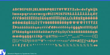Densmore by Typodermic Fonts Inc. — Decorative Font — thumbnail 5