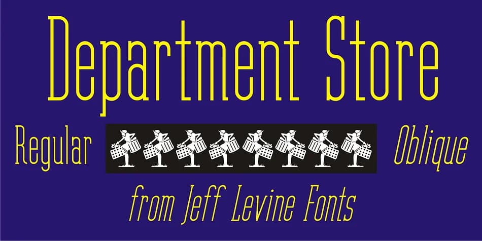 DEPARTMENT STORE JNL by Jeff Levine Fonts — Decorative Font