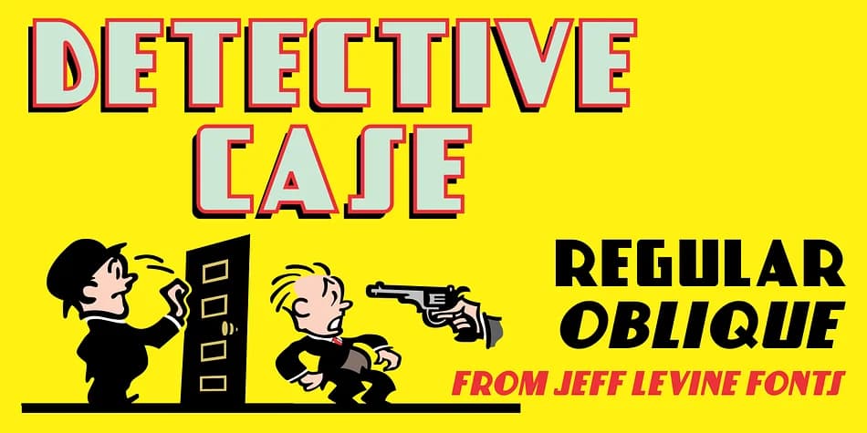 DETECTIVE CASE JNL by Jeff Levine Fonts — Decorative Font