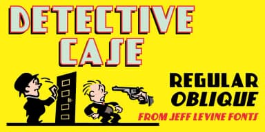 DETECTIVE CASE JNL by Jeff Levine Fonts — Decorative Font — thumbnail 1