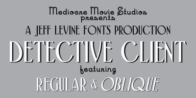 DETECTIVE CLIENT JNL by Jeff Levine Fonts — Decorative Font — thumbnail 1