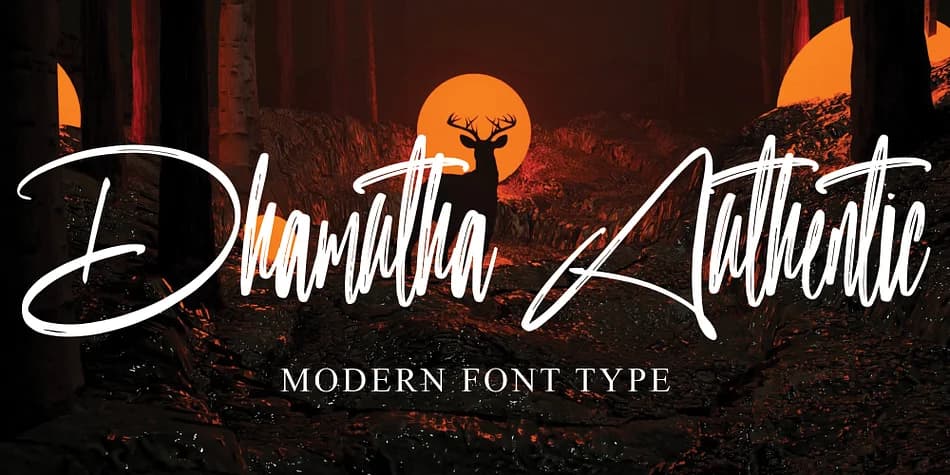 Dhamutha Authentic by Ayska — Script Handwritten Font