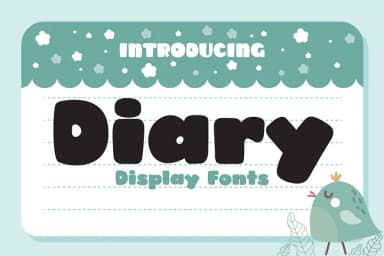 Diary by Fox7 — Decorative Font — thumbnail 1