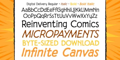 Digital Delivery by Comicraft — Decorative Font — thumbnail 2