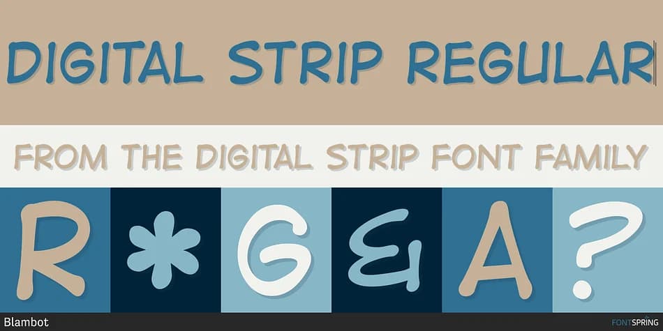 DIGITAL STRIP by Blambot — Decorative Font