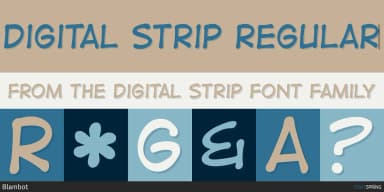 DIGITAL STRIP by Blambot — Decorative Font — thumbnail 1