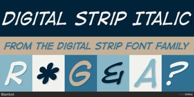 DIGITAL STRIP by Blambot — Decorative Font — thumbnail 2