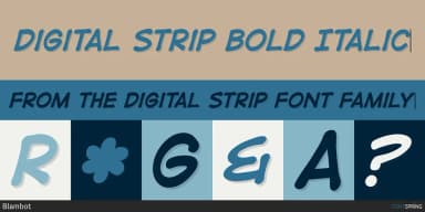 DIGITAL STRIP by Blambot — Decorative Font — thumbnail 3