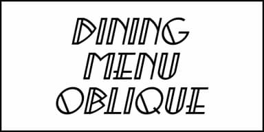 DINING MENU JNL by Jeff Levine Fonts — Decorative Font — thumbnail 4