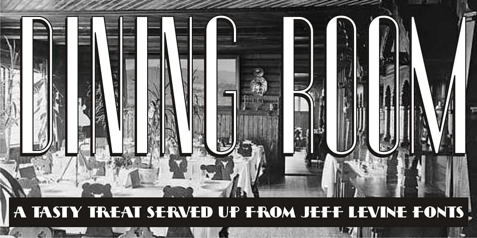 DINING ROOM JNL by Jeff Levine Fonts — Decorative Font