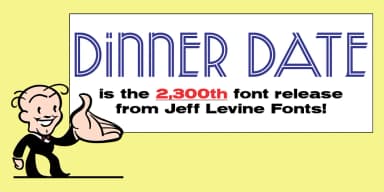Dinner Date JNL by Jeff Levine Fonts — Decorative Font — thumbnail 2