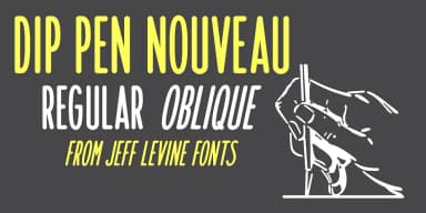 Dip Pen Nouveau JNL by Jeff Levine Fonts — Decorative Font — thumbnail 1
