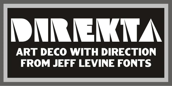 DIREKTA JNL by Jeff Levine Fonts — Decorative Font