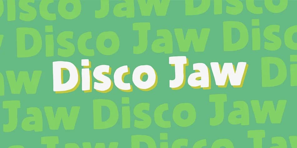 Disco Jaw by Pizzadude.dk — Decorative Font