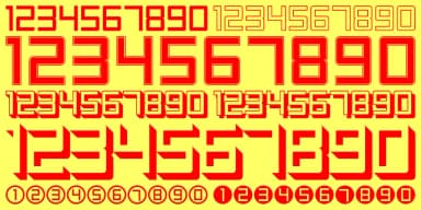 Display Digits by Gerald Gallo Fonts — Dingbats Font — thumbnail 1