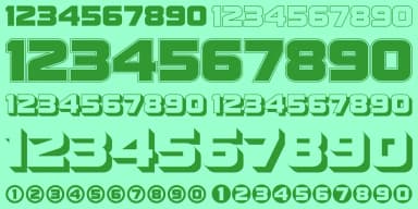 Display Digits by Gerald Gallo Fonts — Dingbats Font — thumbnail 10