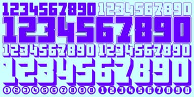Display Digits by Gerald Gallo Fonts — Dingbats Font — thumbnail 6