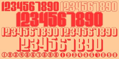 Display Digits by Gerald Gallo Fonts — Dingbats Font — thumbnail 9