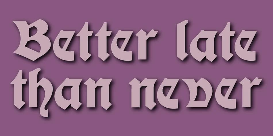 Display Gothic by Gerald Gallo Fonts — Blackletter Font