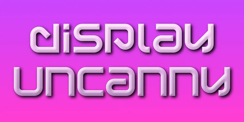 Display Uncanny by Gerald Gallo Fonts — Display Font