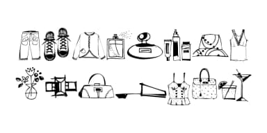 Diva Doodles Too by Outside the Line — Dingbats Font — thumbnail 3