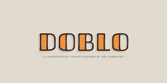 DOBLO by JCfonts — Decorative Font