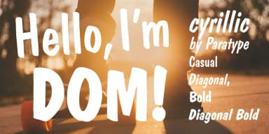 Dom Casual BT by ParaType — Display Font — thumbnail 1