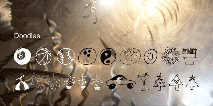 Doodles by Outside the Line — Dingbats Font