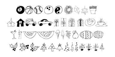 Doodles by Outside the Line — Dingbats Font — thumbnail 2