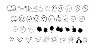 Doodles by Outside the Line — Dingbats Font — thumbnail 3
