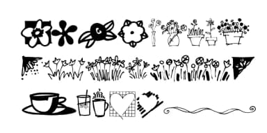 DoodlesToo by Outside the Line — Dingbats Font — thumbnail 2