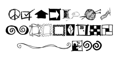 DoodlesToo by Outside the Line — Dingbats Font — thumbnail 3