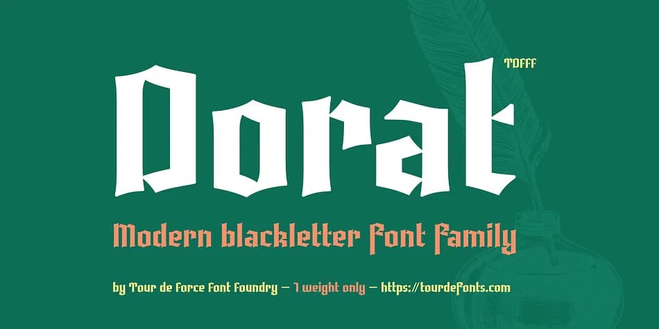 Dorat by Tour de Force Font Foundry — Blackletter Font